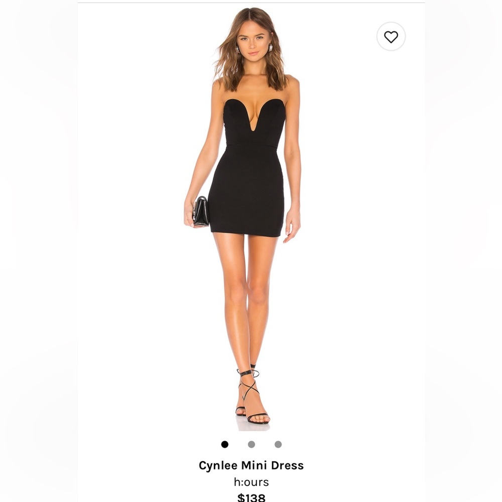 black dress from Revolve